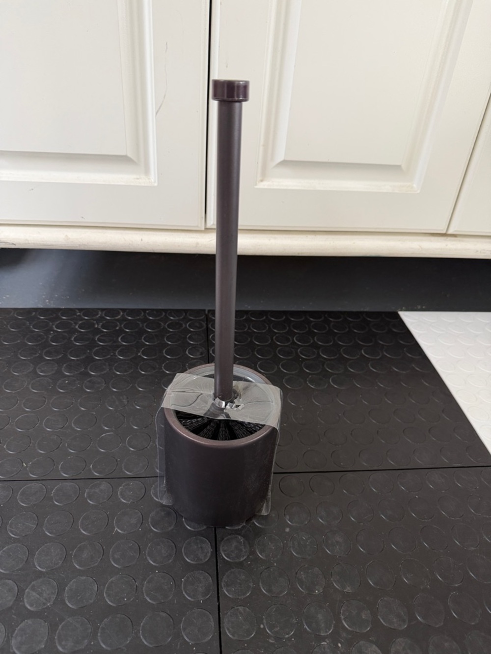 Toilet Brush with Holder - Dark Brown